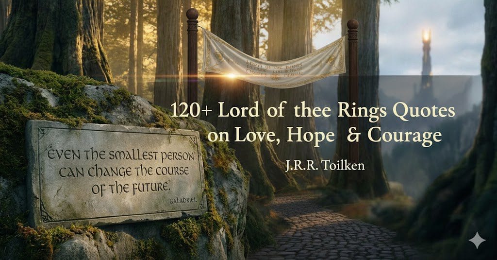 120+ Lord of the Rings Quotes on Love, Hope & Courage — J.R.R. Tolkien