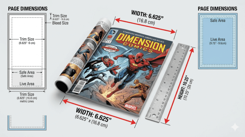 Standard Comic Book Size: The Complete Guide to Dimensions, Formats & Printing Specs