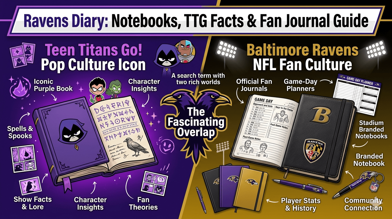 Ravens Diary: Notebooks, TTG Facts & Fan Journal Guide