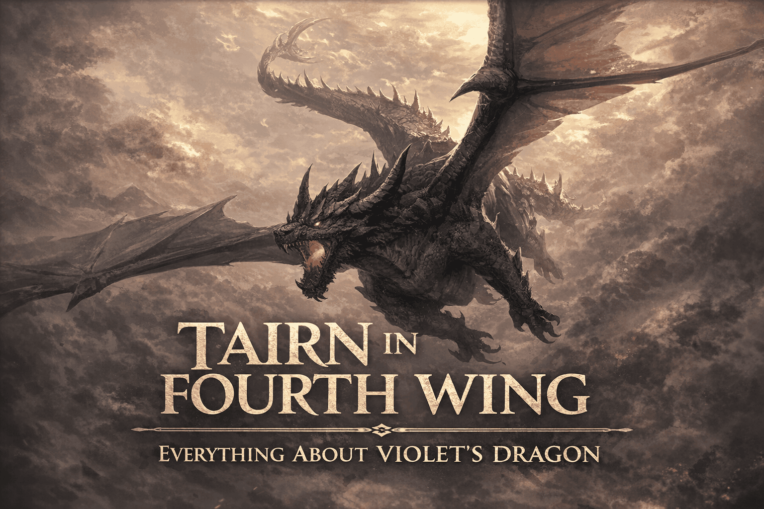 Tairn in Fourth Wing: Everything About Violet's Dragon
